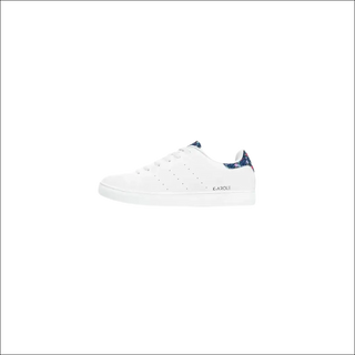 Stylish and Sporty: K-AROLE™ White Sneakers with Navy