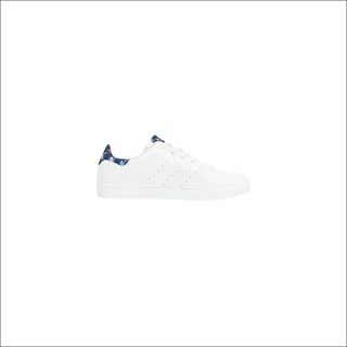 Stylish and Sporty: K-AROLE™ White Sneakers with Navy