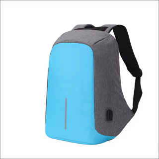 Stylish Anti-Theft Laptop Backpack by K-AROLE - Light Blue