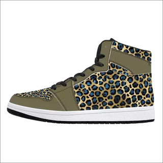 Stylish Camo Print High-Top Sneakers for Trendy Women - Men