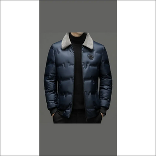 Stylish Men’s Faux Leather Jacket with Fleece Lining