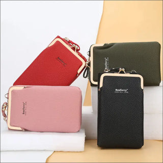 Stylish Mobile Phone Crossbody Wallet - Hands- Versatile Bag