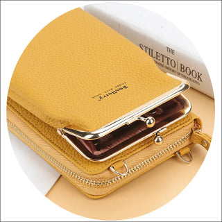 Stylish Mobile Phone Crossbody Wallet - Hands- Versatile Bag