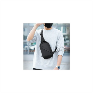 Stylish Versatile Chest Bag for Modern Mobility - Black