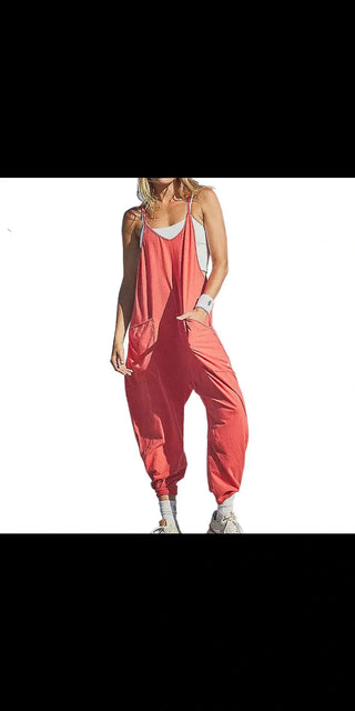 Summer Women's Loose Sleeveless Jumpsuits Spaghetti Comfortable and Stylish Jumpsuits for the Fashion-forward Woman K-AROLE