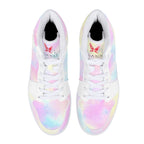 K-AROLE®️ Iridescent High-Top Sneakers: Elevate