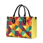 K-AROLE®️ Multi-Color Geometric Patchwork Handbag