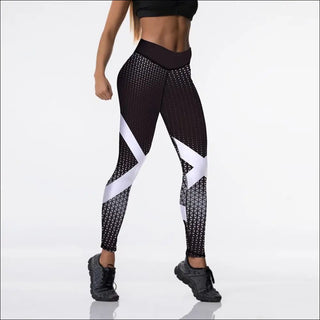 Vibrant Digital Print Activewear Leggings: Energetic Style