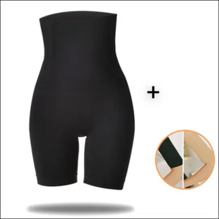 Slimming black shapewear with tummy control and butt lifting design for a flattering silhouette.