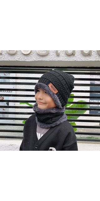 Cozy Knit Beanie: Stylish winter accessory with textured design and ear flaps to keep you warm and fashionable.