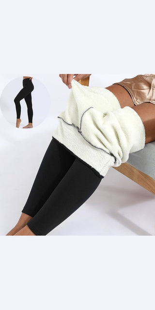 Winter Leggings Warm Thick High Stretch Lamb Cashmere