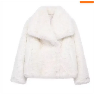 Winter Plush Coat Fashion Thicken Lapel Outwear Casual Long