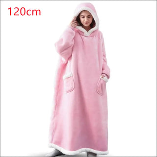 Winter TV Hoodie Blanket Winter Warm Home Clothes Women Men Oversized Pullover With Pockets K-AROLE