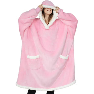 Winter TV Hoodie Blanket Winter Warm Home Clothes Women Men Oversized Pullover With Pockets K-AROLE