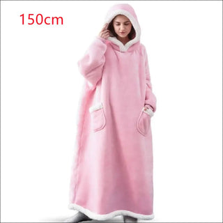 Winter TV Hoodie Blanket Winter Warm Home Clothes Women Men Oversized Pullover With Pockets K-AROLE