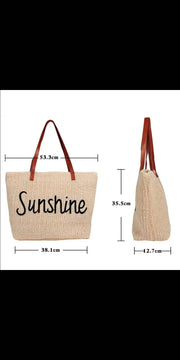 Women’s Outdoor Popular Straw Beach Bag - Other