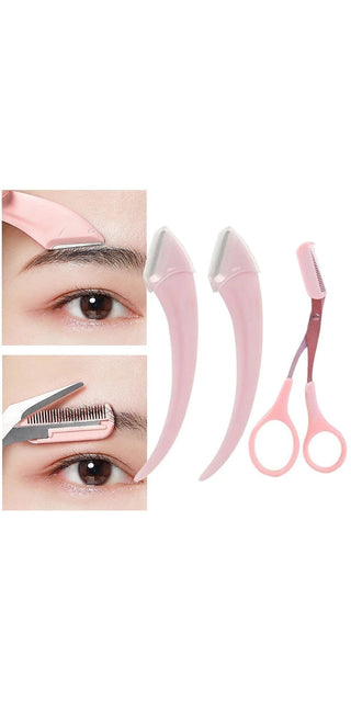 Eyebrow Trimming Knife Set for Women - Precision tools for grooming and shaping eyebrows