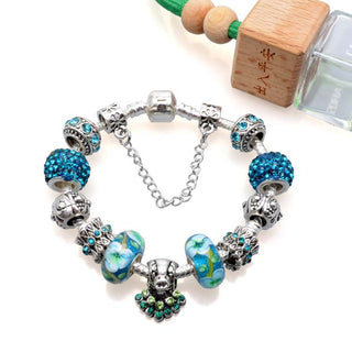 Exquisite ladies bracelet heart crown beaded jewelry K-AROLE