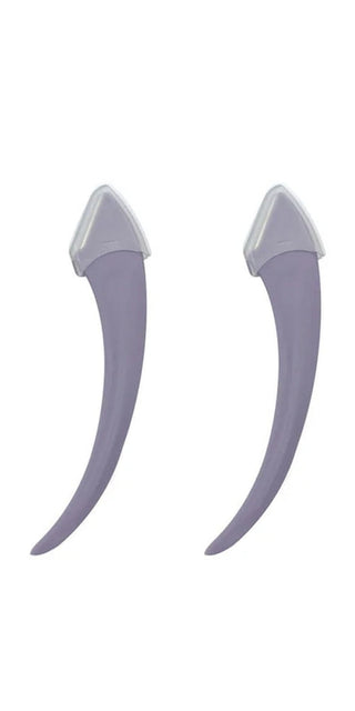 Stylish eyebrow trimming knife set for women, featuring sleek lavender-colored blades in the image.