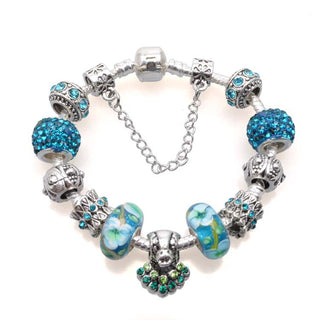 Exquisite ladies bracelet heart crown beaded jewelry K-AROLE