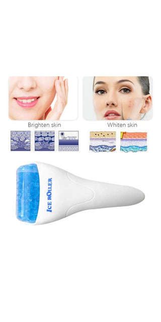 Reusable facial roller cooling ice massager - soothing beauty tool for brighter, smoother skin
