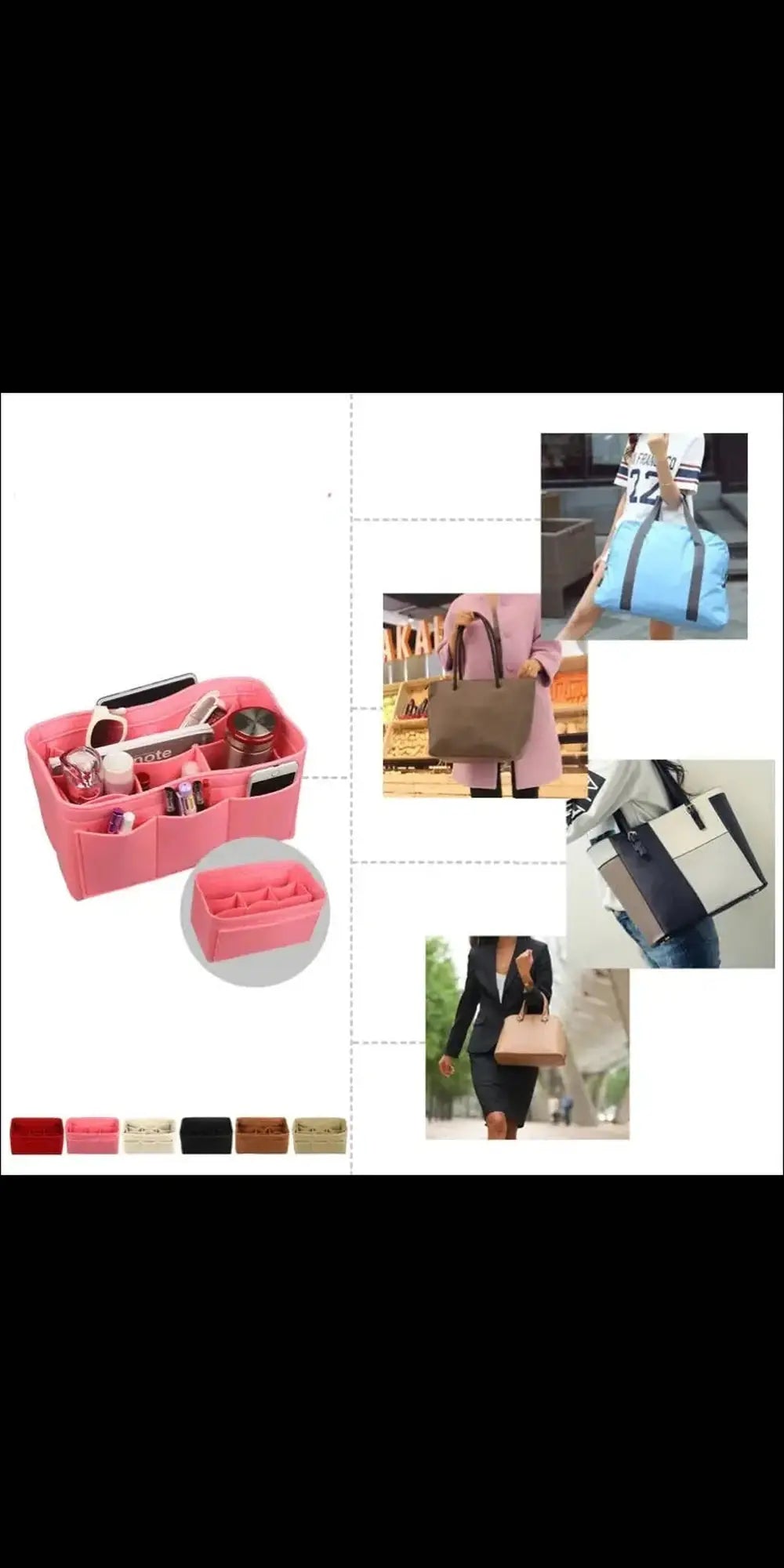 Short Zip Phone Bag - Wristlet Converts to Cross Body Purse - Black an – Borsa  Bella Design Co.