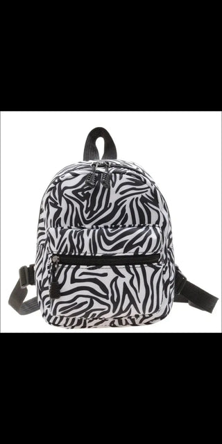 Cute And Funny Cow Spotted Backpack - Zebra - bags