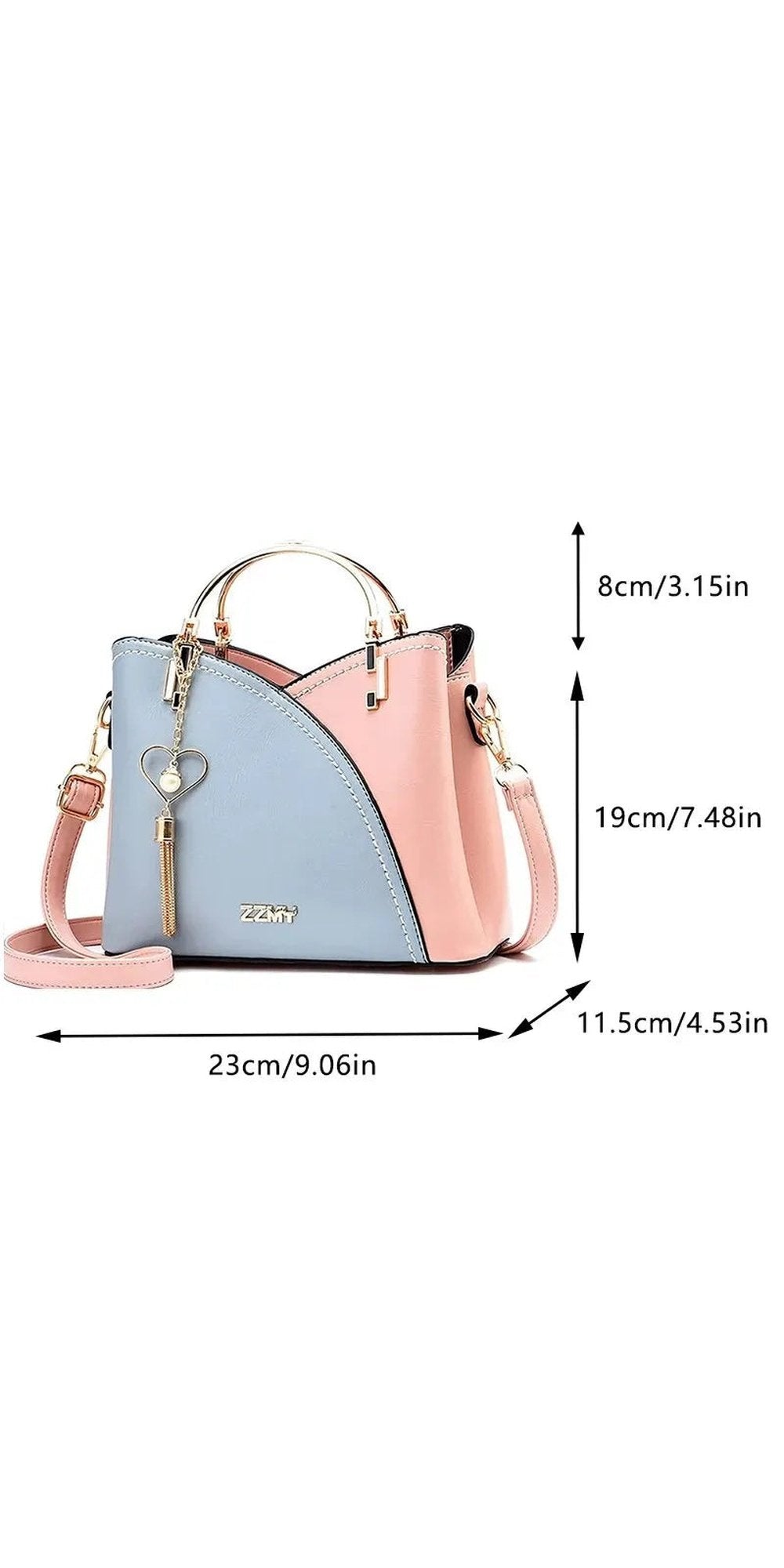Women Patchwork Handbags PU Leather Purse Block Handle Tote Bags Fashion Large Capacity Stitching Totes Satchel Shoulder Bag New