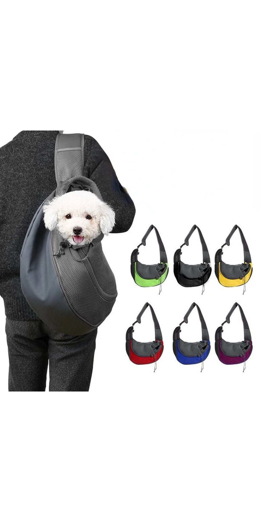 Portable Dog Bag Pet Bags Cat Carrier Travel Diagonal Shoulder Bag Adjustable Strap Breathable Mesh Pet Backpack Pet Supplies
