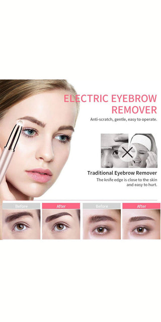 Automatic Electric Eyebrow Trimmer for Women - Precision brow shaping tool with built-in hair removal function for quick, portable grooming.