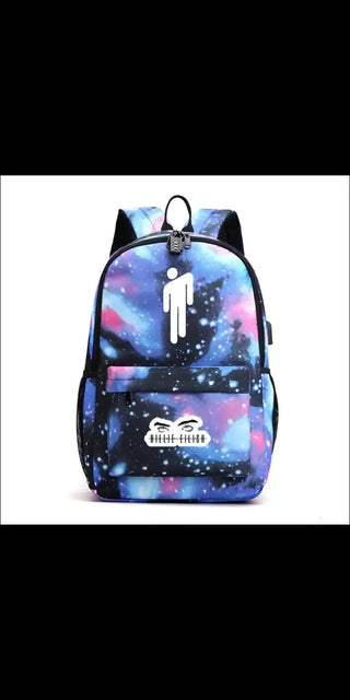 Fashionable And Simple Outdoor USB Charging Backpack - bags