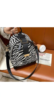 Fashionable And Versatile Houndstooth Backpack - bags