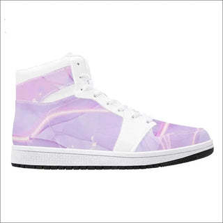High-Top Synthetic Leather Sneakers - Planet Parme K-AROLE