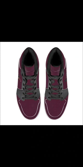 High-Top Synthetic Leather Sneakers - Saloon sneakers shoes K-AROLE