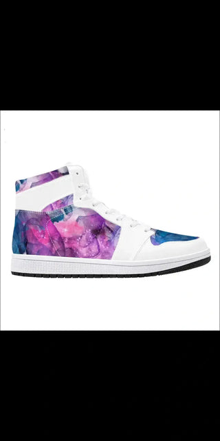 High-Top Synthetic Leather Sneakers - Wrist sneakers K-AROLE