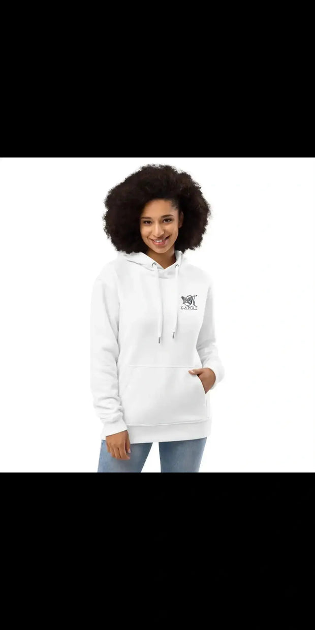 Hoodie, sweatshirt, hooded Premium eco  K-AROLE blanc pure