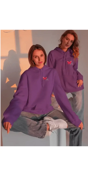 Hoodie, sweatshirt, hooded Pull K-AROLE violette