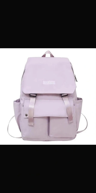 Japanese Flip Large Capacity Computer Backpack Men - Purple