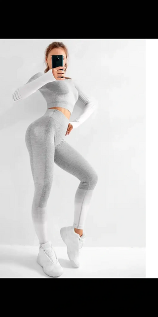 Sleek and stylish K-AROLE™️™️ Booty Lifting Printed High Waisted Leggings shown in a full-body shot against a white background, highlighting the product's modern design and fit.