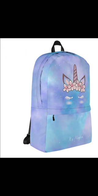 Unleash Your Imagination with the K-Arole Rainbow Blue Backpack with Unicorn K-AROLE