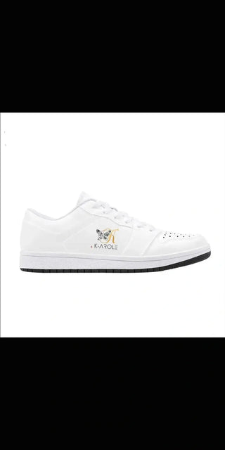 Low-Top Synthetic Leather Sneakers - Whitewhite K-AROLE