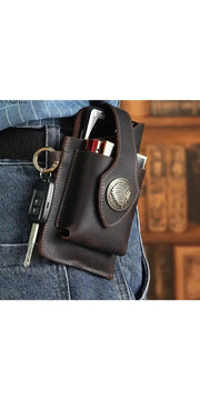 PortablePouch -Vintage Leather Belt Waist Bag