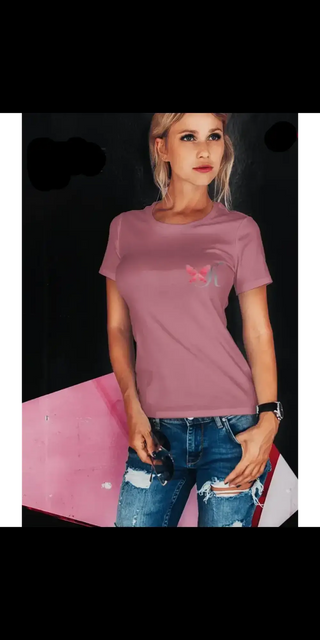 T-shirt, Prenium tee K-AROLE, Tshirt, Shirt, Top, cotton rose glacé K-AROLE