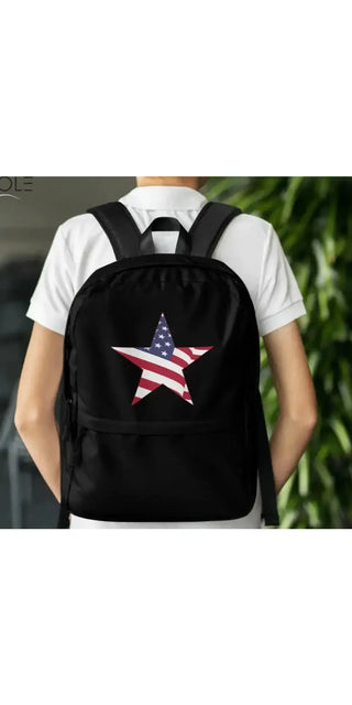 The K-Arole Backpack with American Flag Star K-AROLE