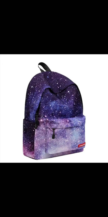 Three - piece backpack girl rainbow - Starry sky / 1pcs -