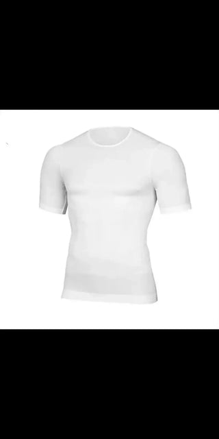 Lightweight men's compression shirt by Adserea for athletic performance.