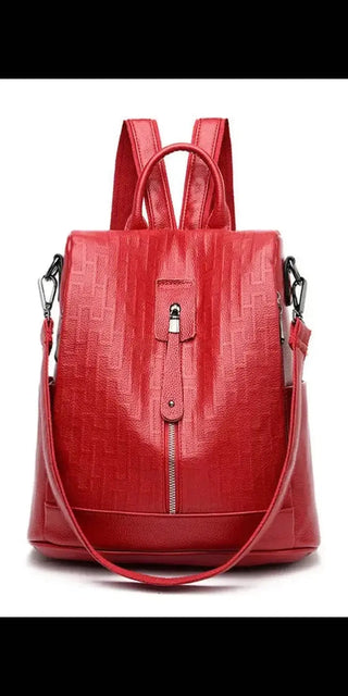 Women’s Bag Multi-function Anti-theft Backpack Leather