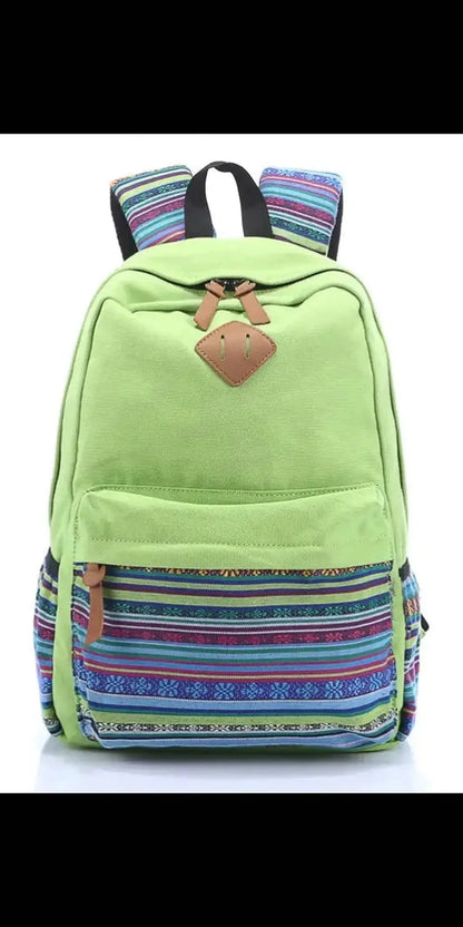 Women’s Ethnic Style Fabric Mountaineering Backpack - bags
