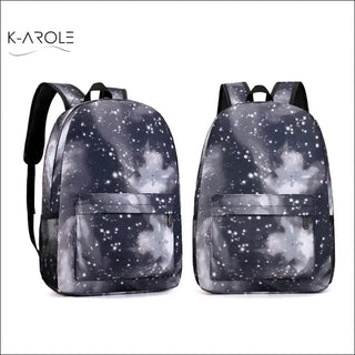 Women's Fashion Casual Starry Sky Canvas Backpack K-AROLE