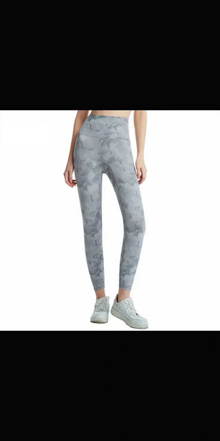 Comfortable and stylish marble-patterned leggings from K-AROLE, a leading women's fashion brand. These trendy sportswear bottoms feature a soft, stretchy fabric for all-day comfort.